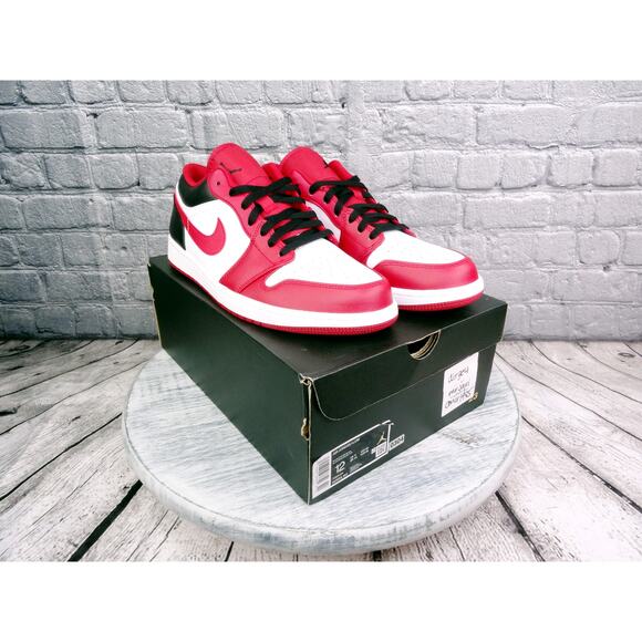 Nike Air Jordan Low Reverse Black Toe Chicago White/Gym Red